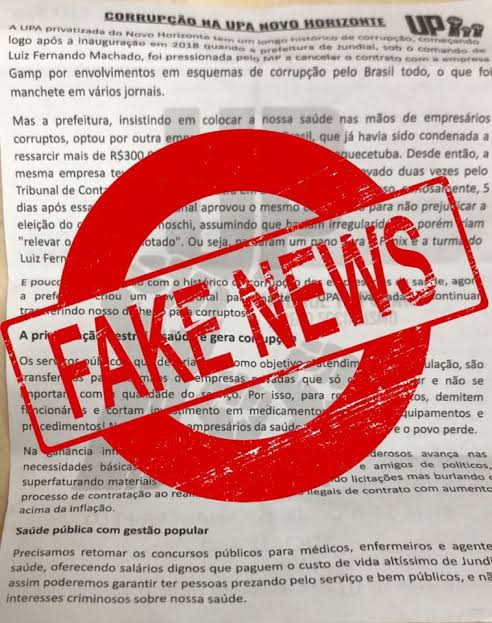 A imagem transmite fake news